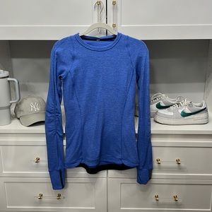 Lululemon Long Sleeve Fleece Blue